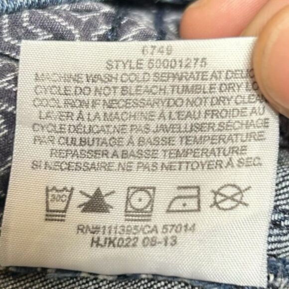 Tory Burch Cropped Skinny Denim Slim Medium Wash Jeans Womens Size 28 Blue - Picture 7 of 8